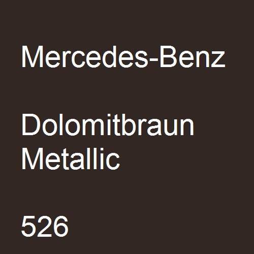 Mercedes-Benz, Dolomitbraun Metallic, 526.